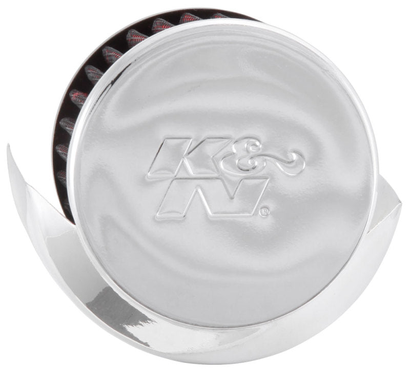 K&N Engineering Air Filters - Universal Fit K&N 1.375in Flange ID x 3in OD x 2.5in Height Clamp On Crankcase Vent Filter