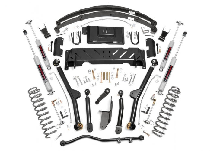 Rough Country Lift Kits 6.5 Inch Jeep Long Arm Suspension Lift System 84-01 XJ Cherokee-2.5L/4.0L/NP242 Rough Country - 61822