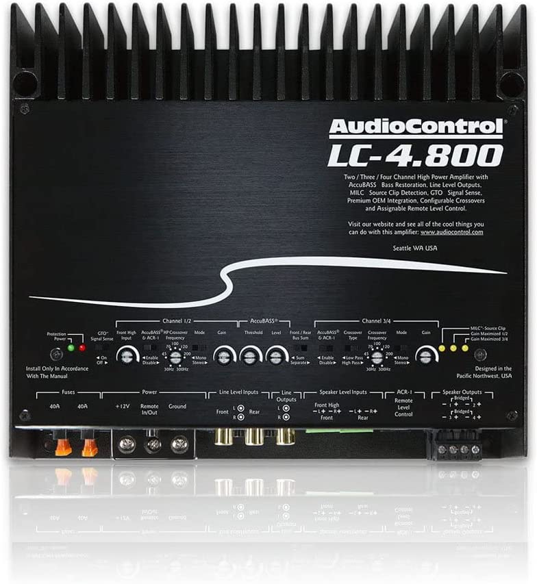 Stinger Off-Road Audio AudioControl LC-4.800 4/3/2 Channel High Power Amplifier with AccuBass