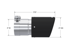 Load image into Gallery viewer, MBRP Tips MBRP Universal Carbon Fiber Tip 4in OD/3in Inlet/7.7in L