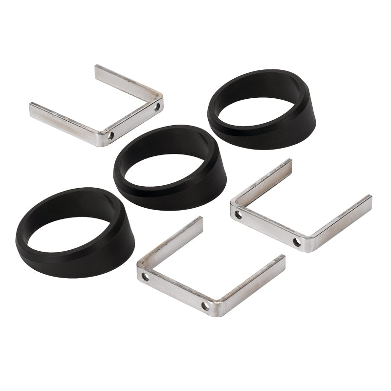 AutoMeter Gauge Pods Autometer or Autogage 2-1/16in Black Angle Rings -- 3 Pack