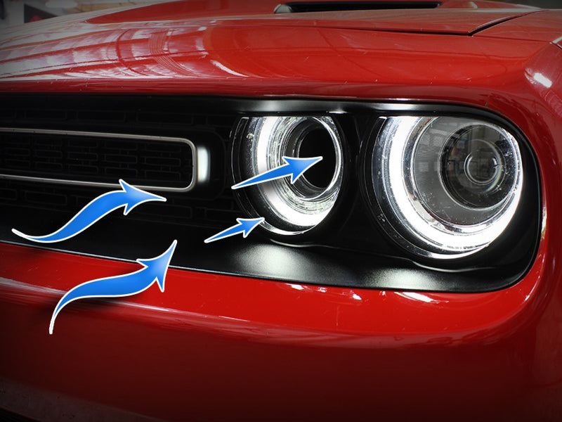 aFe Air Intake Components aFe Momentum GT Dynamic Air Scoop Dodge Challenger 15-20 - Red