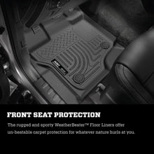 Load image into Gallery viewer, Husky Liners Floor Mats - Rubber Husky Liners 09-12 Ford F-150 Regular/Super/Super Crew Cab WeatherBeater Black Floor Liners