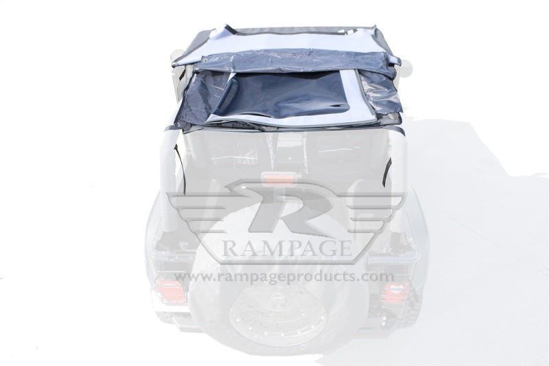 Rampage Soft Tops Rampage 1992-1995 Jeep Wrangler(YJ) Frameless Soft Top Kit - Black Diamond