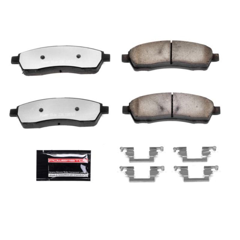PowerStop Brake Pads - Performance Power Stop 00-05 Ford Excursion Rear Z36 Truck & Tow Brake Pads w/Hardware