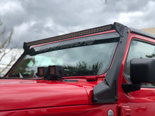 Load image into Gallery viewer, Go Rhino Light Mounts Go Rhino 18-20 Jeep Wrangler JL/JLU/Gladiator JT XE Windshield Light Bar Mount - 50in Single Row