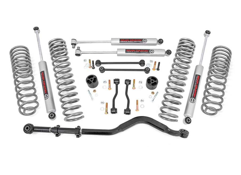 Rough Country Lift Kits Jeep Gladiator 3.5 Inch Jeep Suspension Lift Kit Coil Springs N3 Shocks For 20-Pres Jeep Gladiator Rough Country - 64930