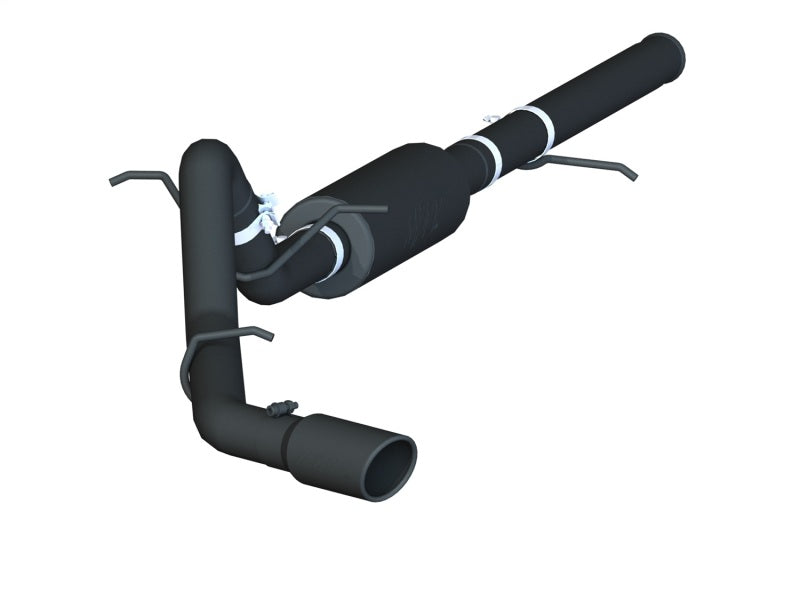 MBRP Catback MBRP 14-17 Chevrolet Silverado 1500 4.3/5.3L 3in Cat Back Single Side Exit Black Exhaust