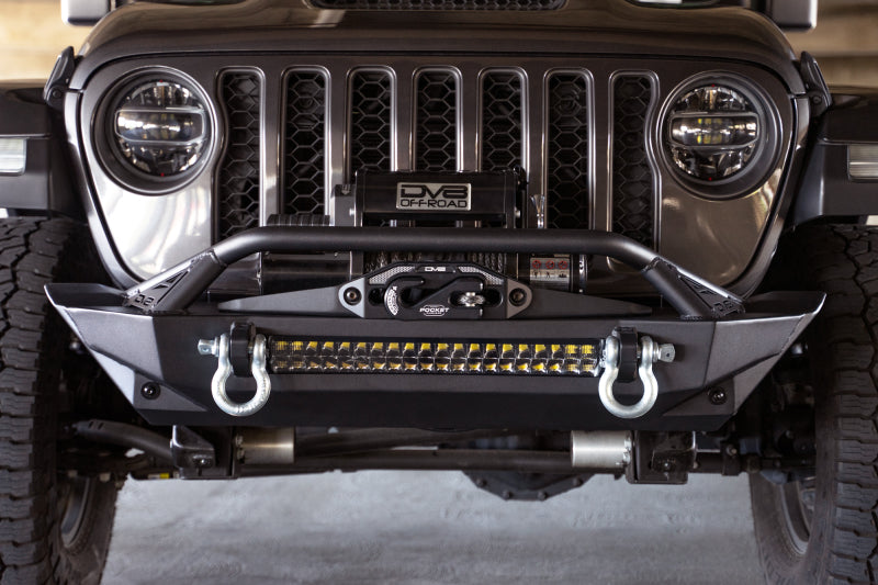 DV8 Offroad Bumpers - Steel DV8 Offroad 07-23 Jeep Wrangler JK/JL & Gladiator JT FS-1 Series Stubby Front Bumper