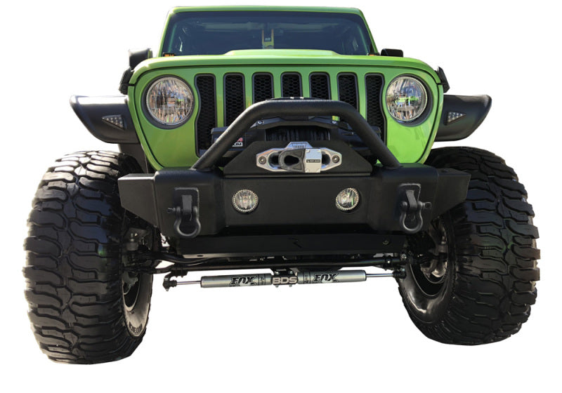 Rampage Bumpers - Steel Rampage 2007-2018 Jeep Wrangler(JK) Recovery Bumper Stubby Front - Black