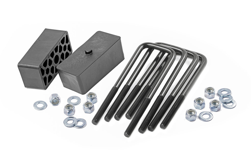 Rough Country U Bolts 2 Inch Block and U-Bolt Kit 99-22 Chevy/GMC 1500 Rough Country - 6532