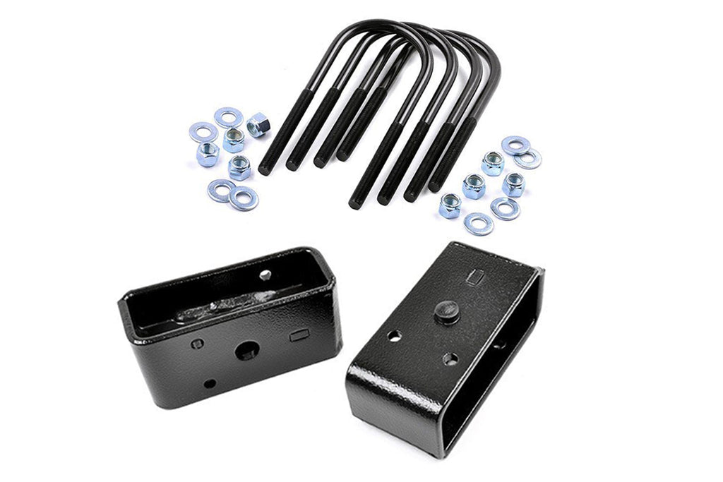Rough Country U Bolts 2 Inch Block and U-Bolt Kit 11-16 Ford Super Duty 2WD/4WD Rough Country - 6582