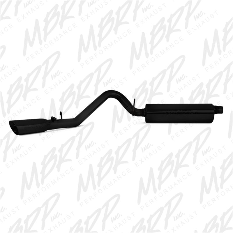 MBRP Catback MBRP 97-99 Jeep Wrangler (TJ) Inline-4 2.5L, Inline-6 4.0L 2 1/2in Cat Back Single Side Black Coated
