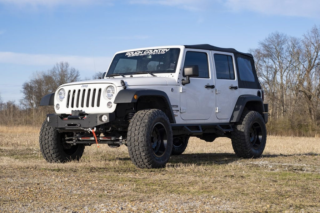 Rough Country Lift Kits 3.25 Inch Jeep Suspension Lift Kit w/Vertex Shocks 07-18 Wrangler JK Unlimited Rough Country - 66950