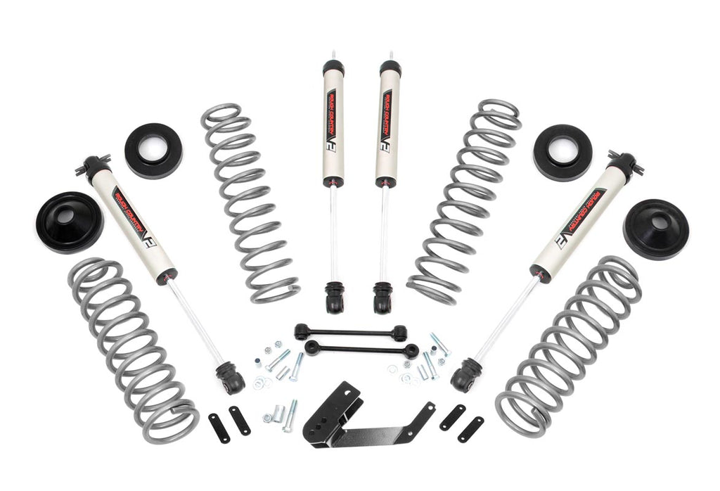 Rough Country Lift Kits 3.25 Inch Jeep Suspension Lift Kit w/V2 Shocks 07-18 Wrangler JK Rough Country - 67670