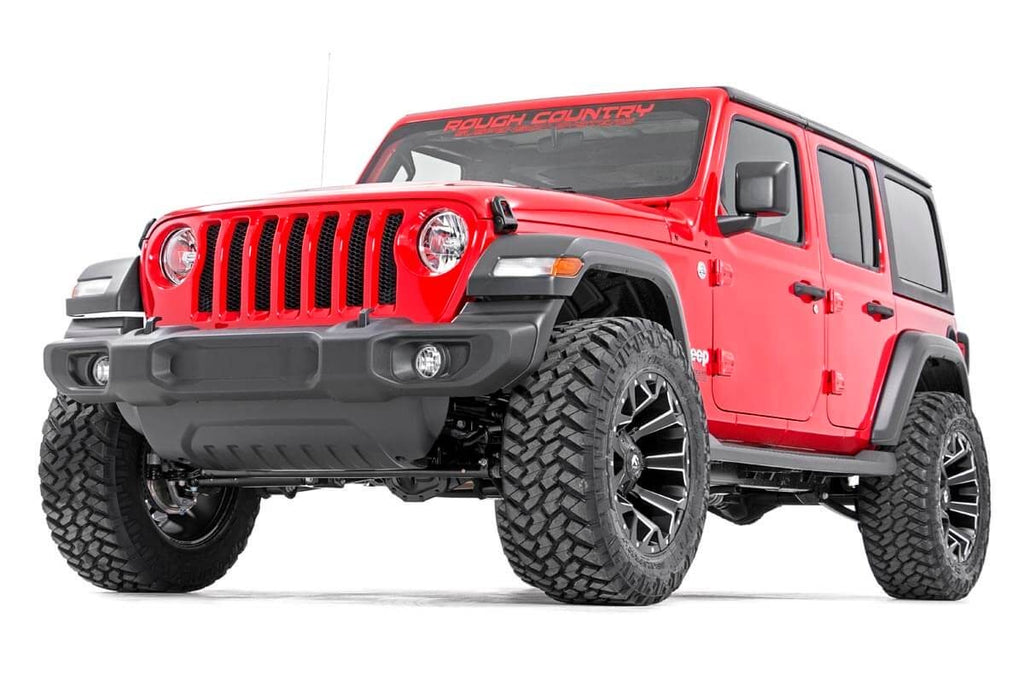 Rough Country Lift Kits 2.5 Inch Jeep Suspension Lift Kit Springs & Vertex Shocks 18-20 Wrangler JL Rough Country - 67750
