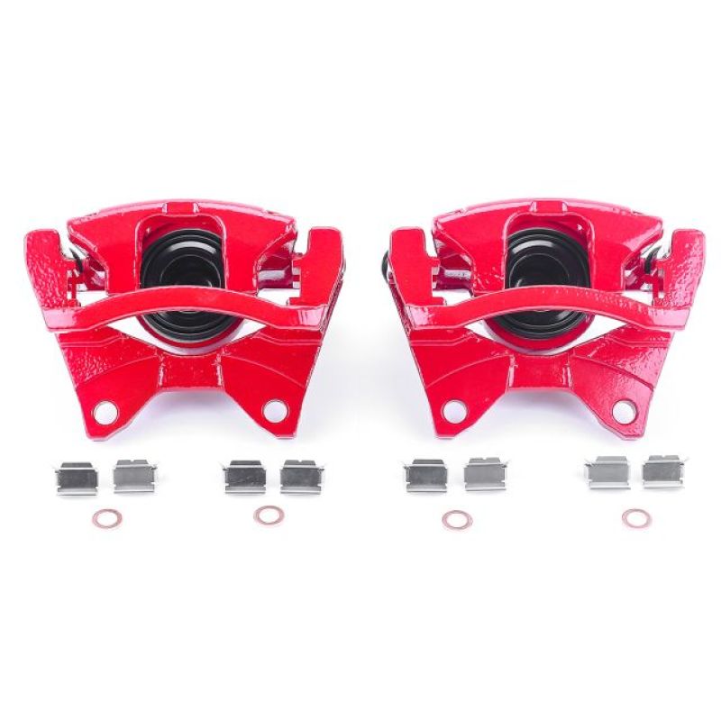 PowerStop Brake Calipers - Perf Power Stop 07-11 Dodge Nitro Rear Red Calipers w/Brackets - Pair
