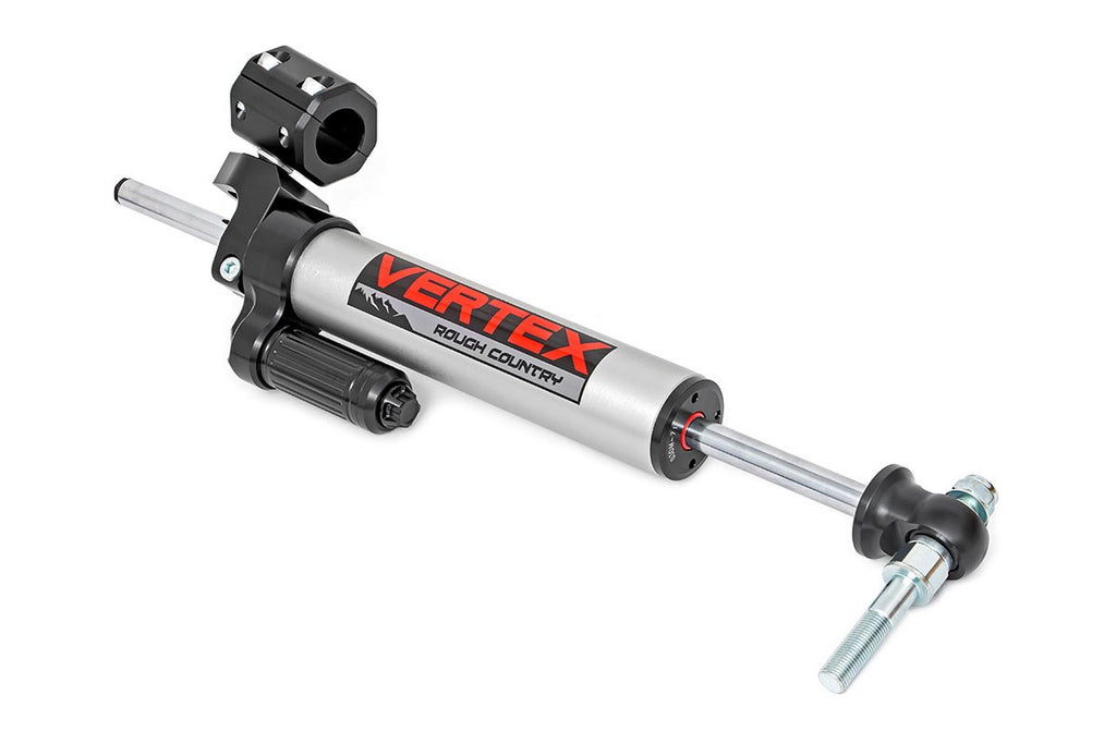 Rough Country Steering Stabilizer Vertex Steering Stabilizer Pass-Through 07-18 Jeep Wrangler JK Rough Country - 680900