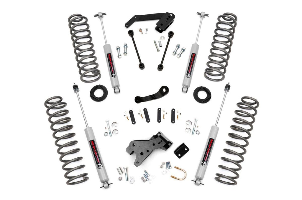 Rough Country Lift Kits 4 Inch Jeep Suspension Lift Kit Premium N3 Shocks 07-18 Wrangler JK Unlimited Rough Country - 68130