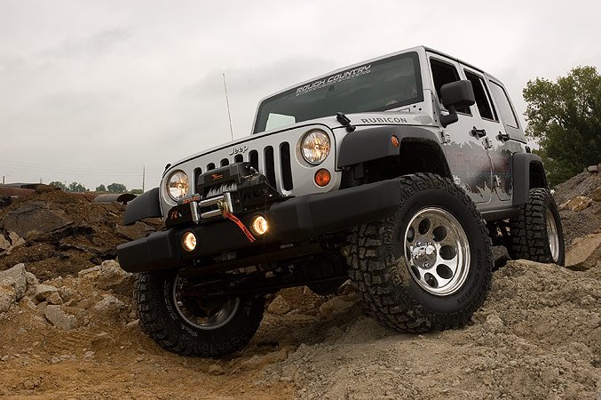 Rough Country Lift Kits 4 Inch Jeep Suspension Lift Kit Premium N3 Shocks 07-18 Wrangler JK Unlimited Rough Country - 68130