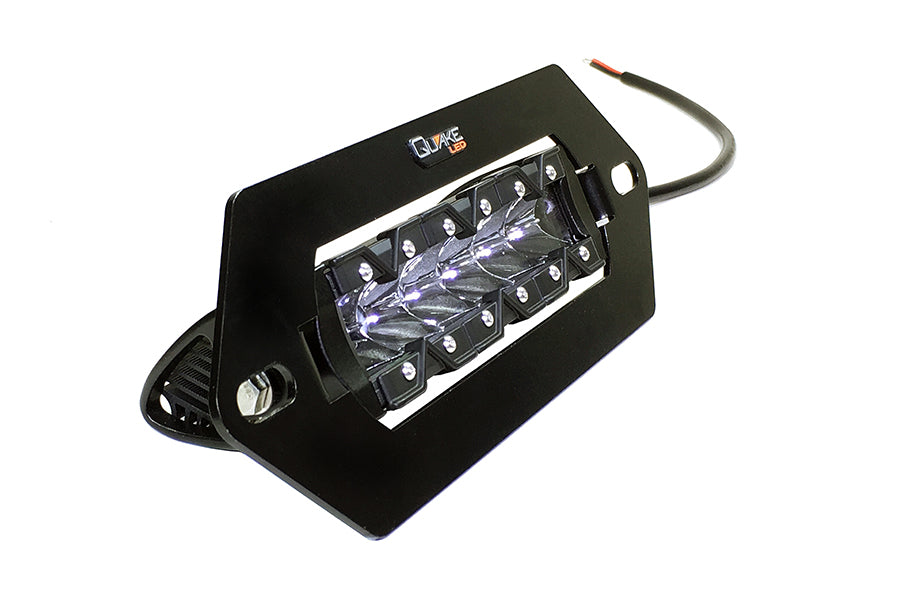 Quake LED Light Bar 9 in. Monolith Slim 30W Flush Mount Winch Hole Light - QUM684