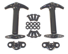 Load image into Gallery viewer, Rugged Ridge Brackets Rugged Ridge 41-95 Jeep CJ / Jeep Wrangler Black Hood Catch Kit