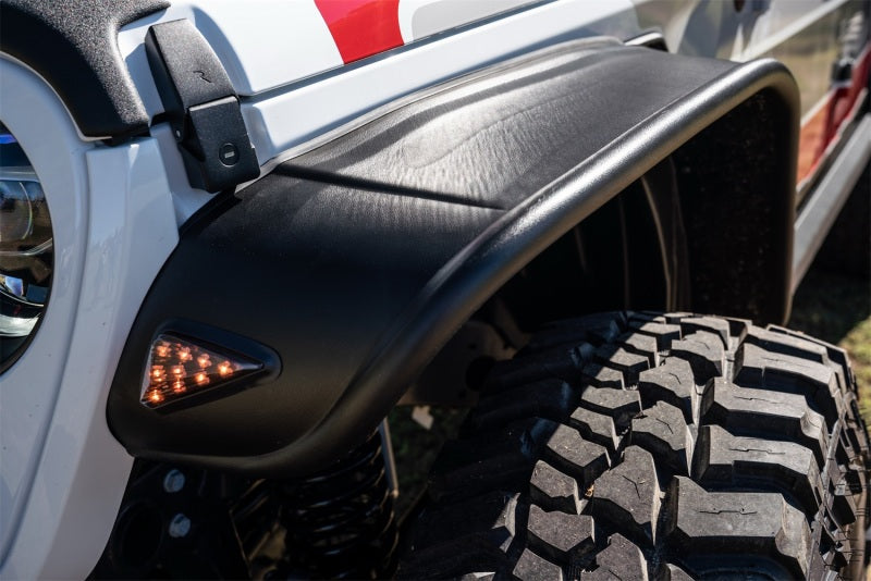 Bushwacker Fender Flares Bushwacker 2020 Jeep Gladiator Launch Edition Flat Style Flares 4pc - Black