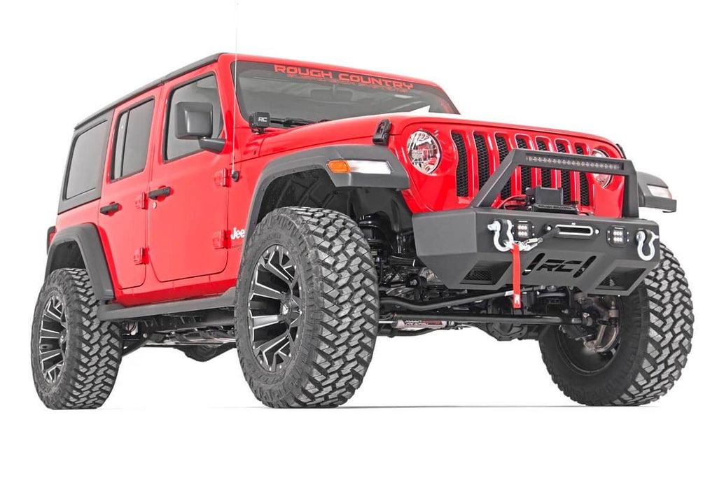 Rough Country Lift Kits 3.5 Inch Jeep Suspension Lift Kit Vertex Reservoir Stage 2 Coils & Control Arm Drop 18-20 Wrangler JL Unlimited Rubicon Rough Country - 69050