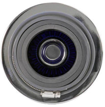 Load image into Gallery viewer, K&amp;N Engineering Air Filters - Universal Fit K&amp;N Universal Air Filter Chrome Round Tapered Blue - 4in Flange ID x 1.125in Flange Length x 5.5in H