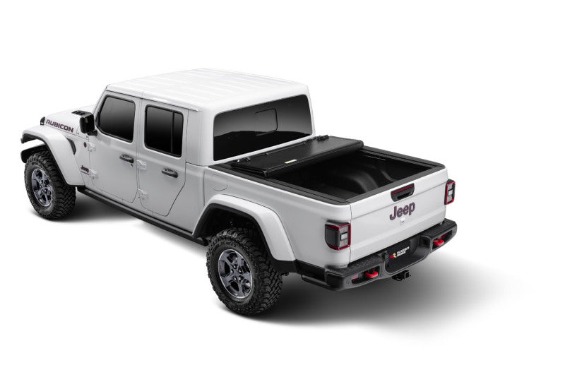 Rugged Ridge Tonneau Covers - Hard Fold Rugged Ridge Armis Hard Folding With LINE-X Bed Cover 2020 JT