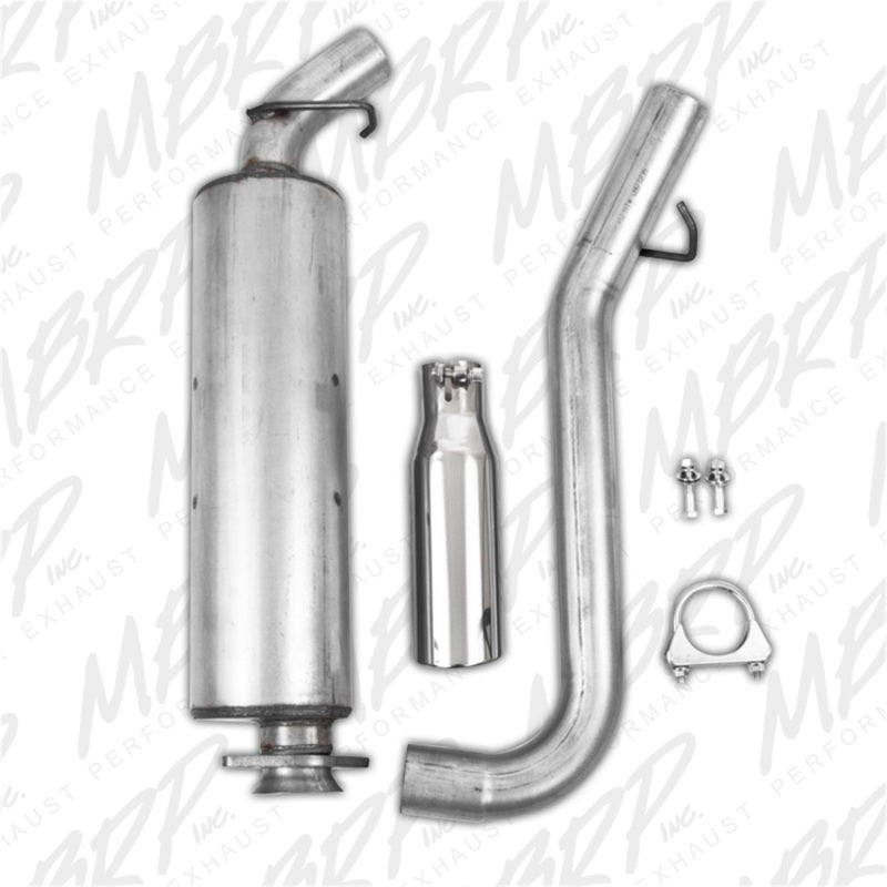MBRP Catback MBRP 2000-2006 Jeep Wrangler (JK) Inline-4 2.5L Inline-6 4.0L Cat Back Single Side