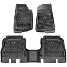 Load image into Gallery viewer, Rugged Ridge Floor Mats - Rubber Rugged Ridge Floor Liner Kit Black F/R 20-21 Jeep Gladiator (JT)