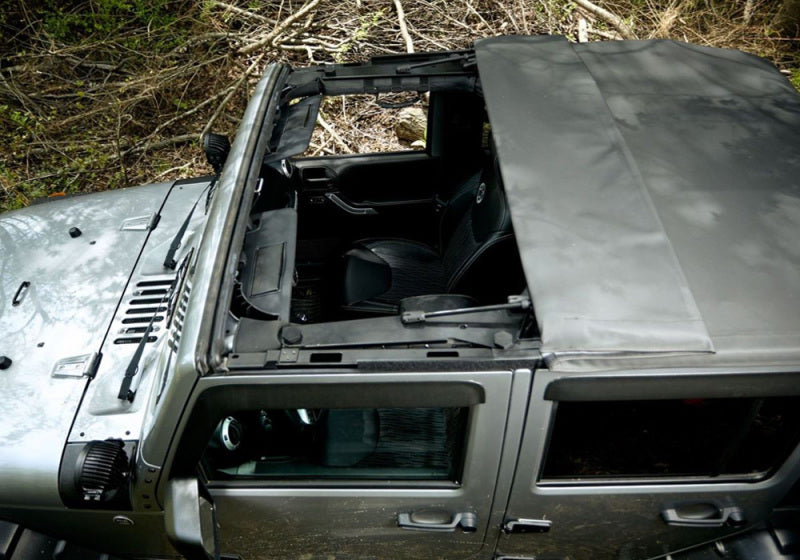 Rampage Soft Tops Rampage 2007-2018 Jeep Wrangler(JK) Unlimited 4-Door Trailview Tonneau Top - Black Diamond