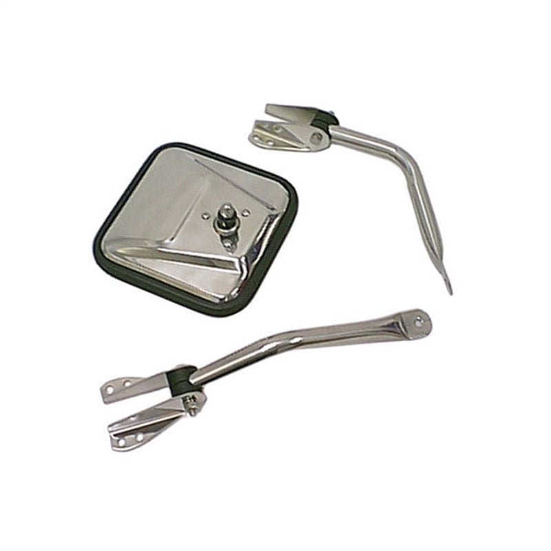 Rugged Ridge Exterior Trim Rugged Ridge 55-86 Jeep CJ Chrome Mirror Head
