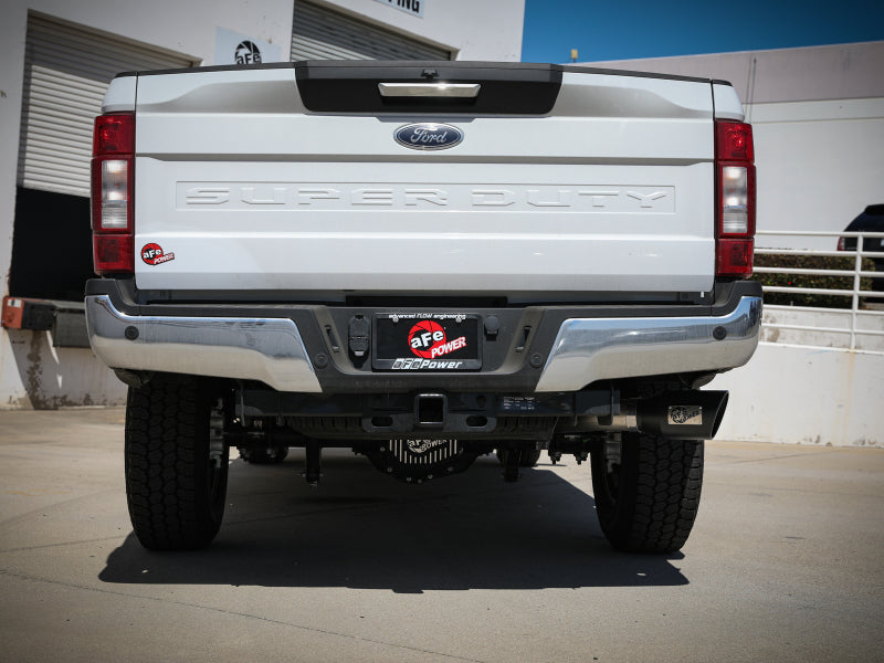aFe Axle Back aFe Apollo GT Series 3-1/2in 409 SS Axle-Back Exhaust 17-20 Ford F-250/F-350 Black Tips w/o Muffler