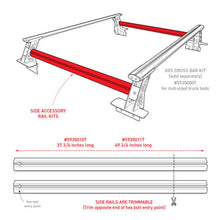 Load image into Gallery viewer, Go Rhino Truck Bed Rack Go Rhino Universal XRS 37 3/4 Cross Rail Accessory Set - Tex. Black