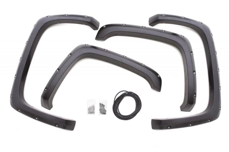 LUND Fender Flares Lund 07-13 GMC Sierra 1500 RX-Rivet Style Smooth Elite Series Fender Flares - Black (4 Pc.)