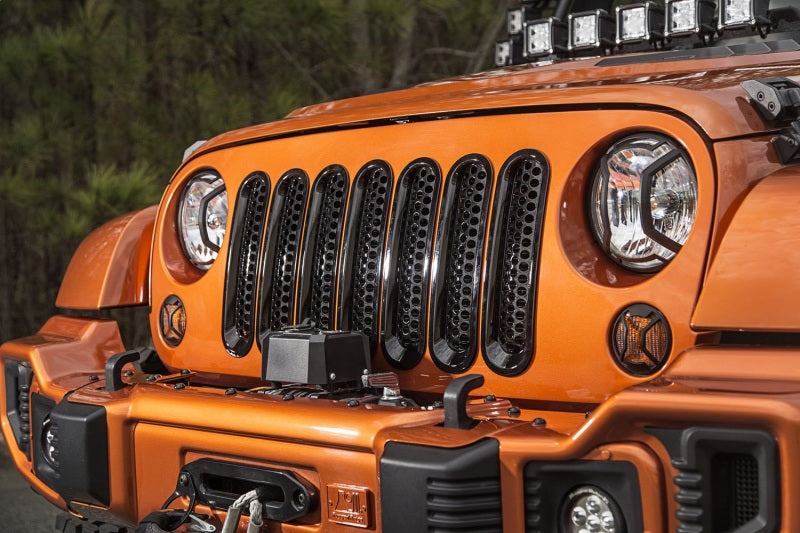 Rugged Ridge Grilles Rugged Ridge Grille Inserts Perforated 07-18 Jeep Wrangler