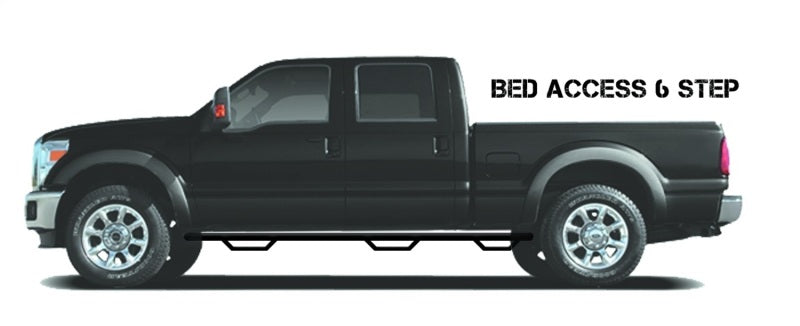 N-Fab Side Steps N-Fab Nerf Step 99-16 Ford F-250/350 Super Duty Crew Cab 6.75ft Bed - Tex. Black - Bed Access - 3in