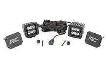 Load image into Gallery viewer, Rough Country LED Light Pods Jeep 2 Inch LED Cube Easy-Mount Kit 18-20 Wrangler JL/20 Gladiator-Black Series Rough Country - 70062