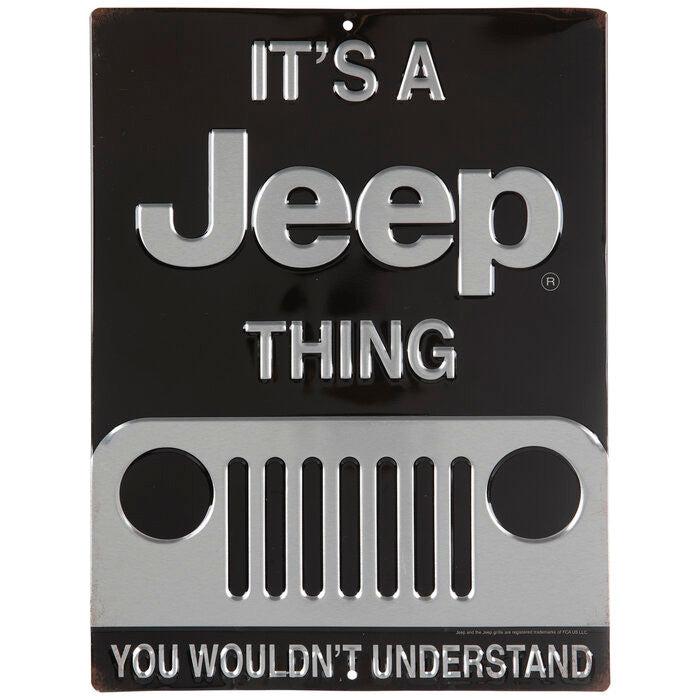 ORB It's A Jeep Thing Metal Sign