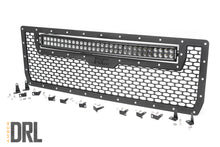 Load image into Gallery viewer, Rough Country Grilles Sierra Mesh Grille 30 Inch Dual Row Black Series LED w/Amber DRL 14-15 Sierra 1500 Rough Country - 70190BDA