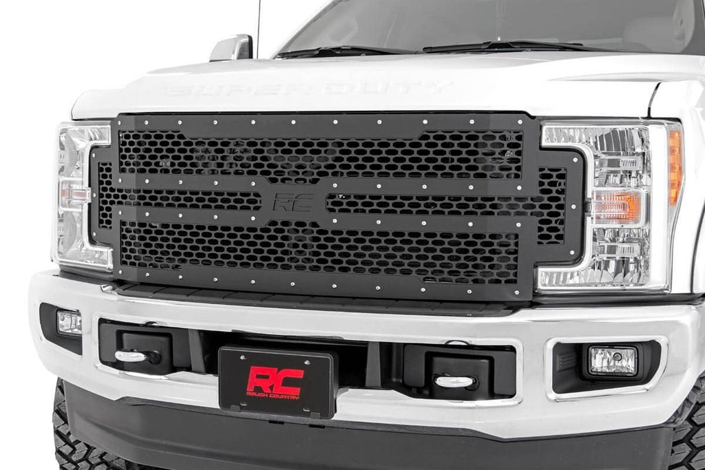 Rough Country Grilles Ford Mesh Grille 17-19 Super Duty Rough Country - 70213