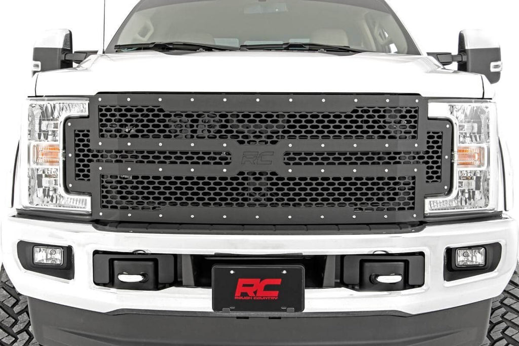 Rough Country Grilles Ford Mesh Grille 17-19 Super Duty Rough Country - 70213
