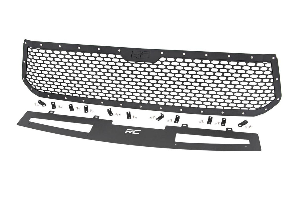 Rough Country Grilles Tundra Mesh Grille 14-17 Tundra Corrosion Resistant Black Powdercoat Stainless Steel Hardware Rough Country - 70222