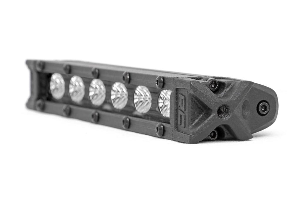 Rough Country LED Light Pods 6-inch Slimline Cree LED Light Bars Pair Black Series Rough Country - 70406ABL