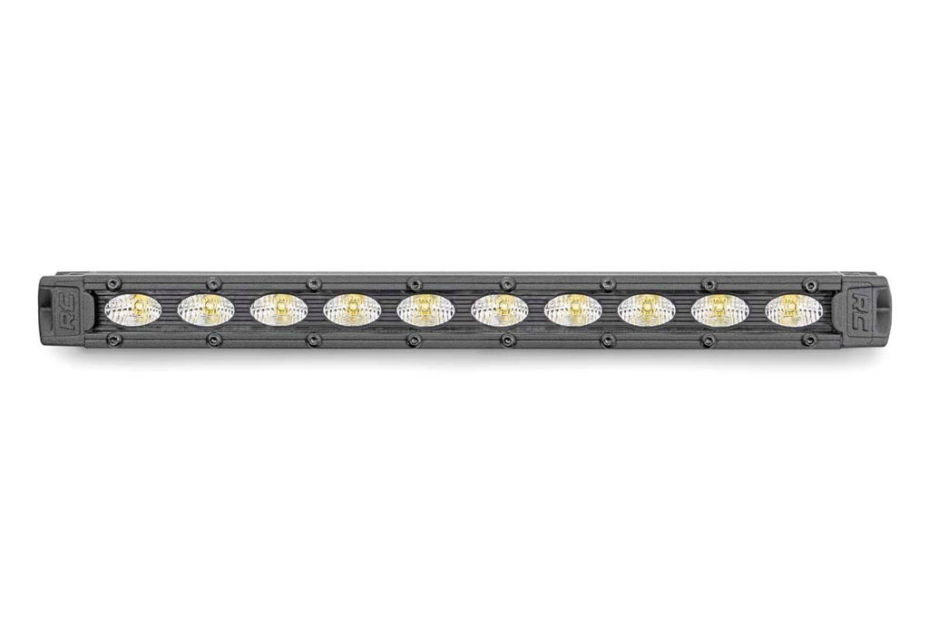 Rough Country LED Light Pods 10-Inch Slimline Cree LED Light Bar Black Series Rough Country - 70411ABL