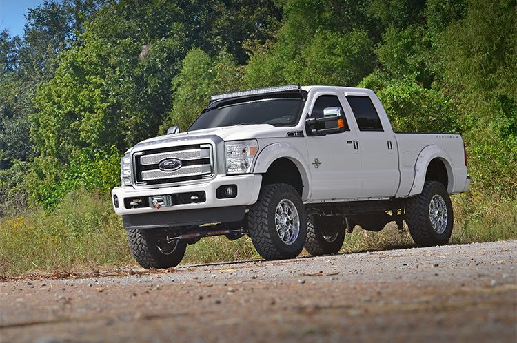 Rough Country LED Light Bars Ford 54 Inch Curved LED Light Bar Upper Windshield Mounts 99-16 F-250/F-350 Super Duty Rough Country - 70516