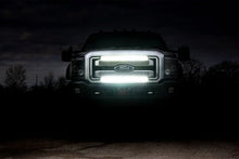 Load image into Gallery viewer, Rough Country LED Grille Kit Ford Super Duty 30-inch Black Series Cree LED Grille Kit w/Cool White DRL (Single) Rough Country - 70530BLDRL