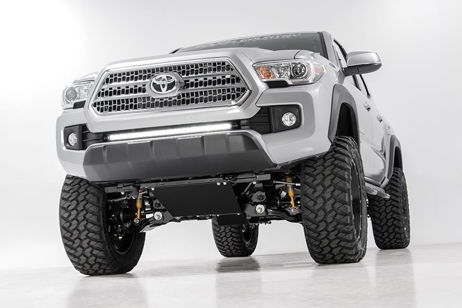 Rough Country Front Bumpers Toyota 30 Inch Cree LED Bumper Kit Black Series w/ Cool White DRL (16-19 Tacoma) Rough Country - 70619BLDRL